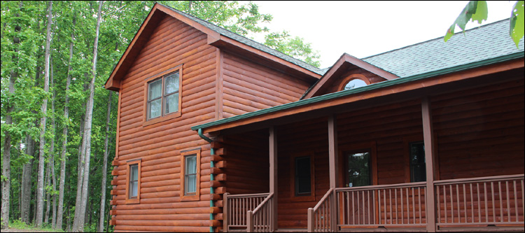 Log Home Staining in Hickory,  North Carolina